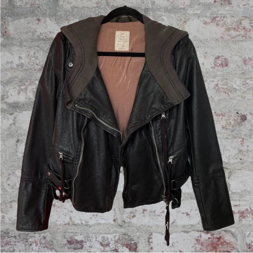 Free People Leather jacket - Picture 1 of 5